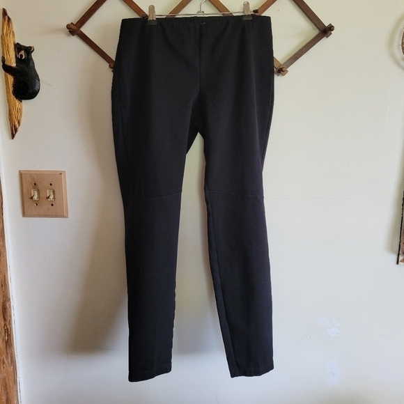 Eileen Fisher Pants - Eileen Fisher Pullon Pant Stretchy Thick Black M Medium